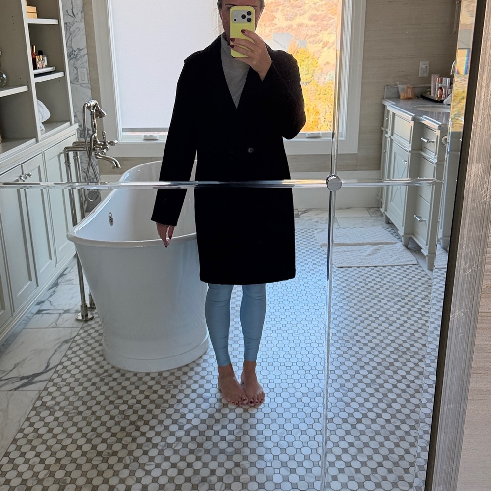 J. Crew wonens black Pea Coat - Picture 4 of 4